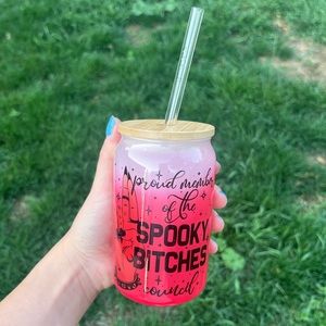 13 oz red color changing Halloween cup!